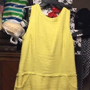 Yellow sheath dress